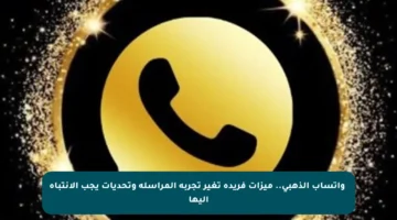 ✨واتساب الذهبي.. ميزات فريدة تغير تجربة المراسلة وتحديات يجب الانتباه إليها